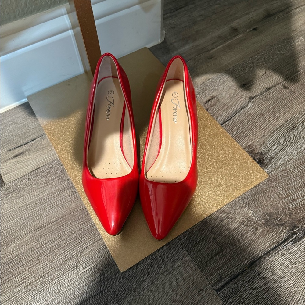 Forever 21 Vibrant Red Heels